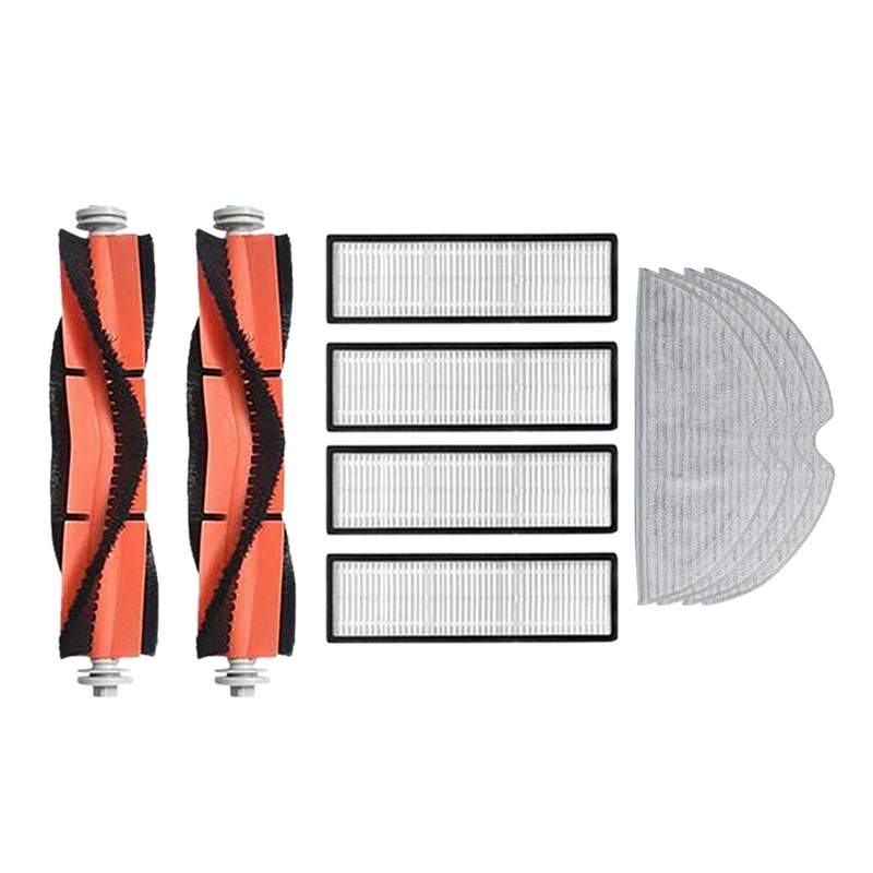 

10Pcs HEPA Filter Main Roller Brush Mop Cloths For Xiaomi Mijia 2C Robot Vacuum Cleaner Accessories Replacement Kit