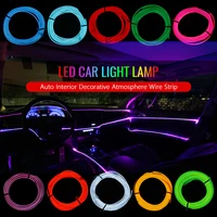 dc 12v automobile atmosphere lamp car interior lighting led strip decoration garland wire rope tube line flexible neon light