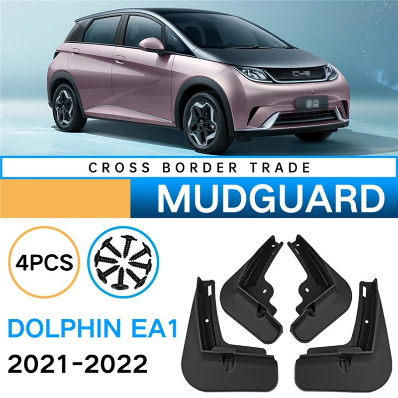 

4Pcs Car Mud Flaps for BYD Dolphin EA1 2021-2022 Mudguards Fender Mud Guard Flap Splash Flaps Accessories