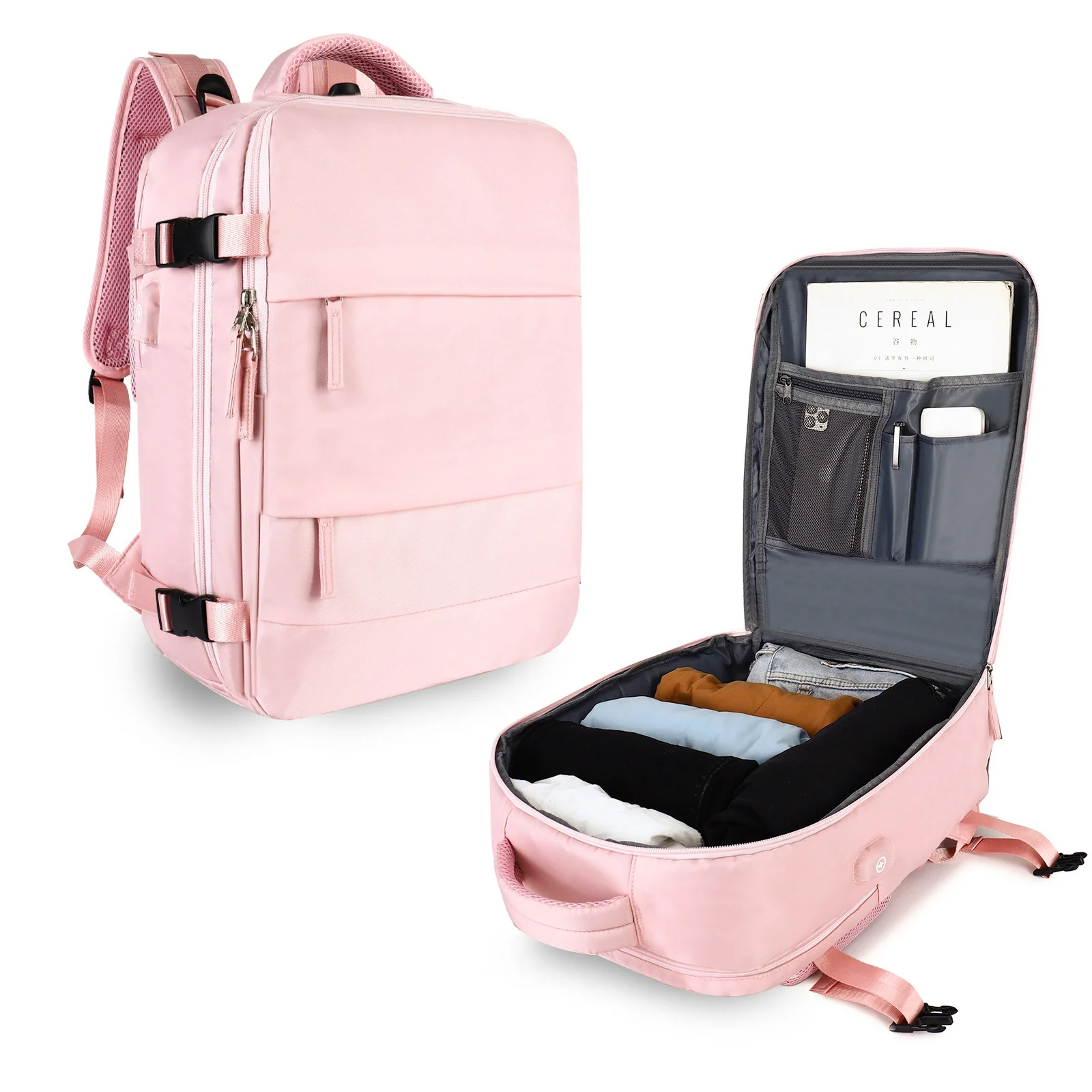 

Женский многофункциональный дорожный рюкзак с USB-зарядкой и отделением для ноутбука