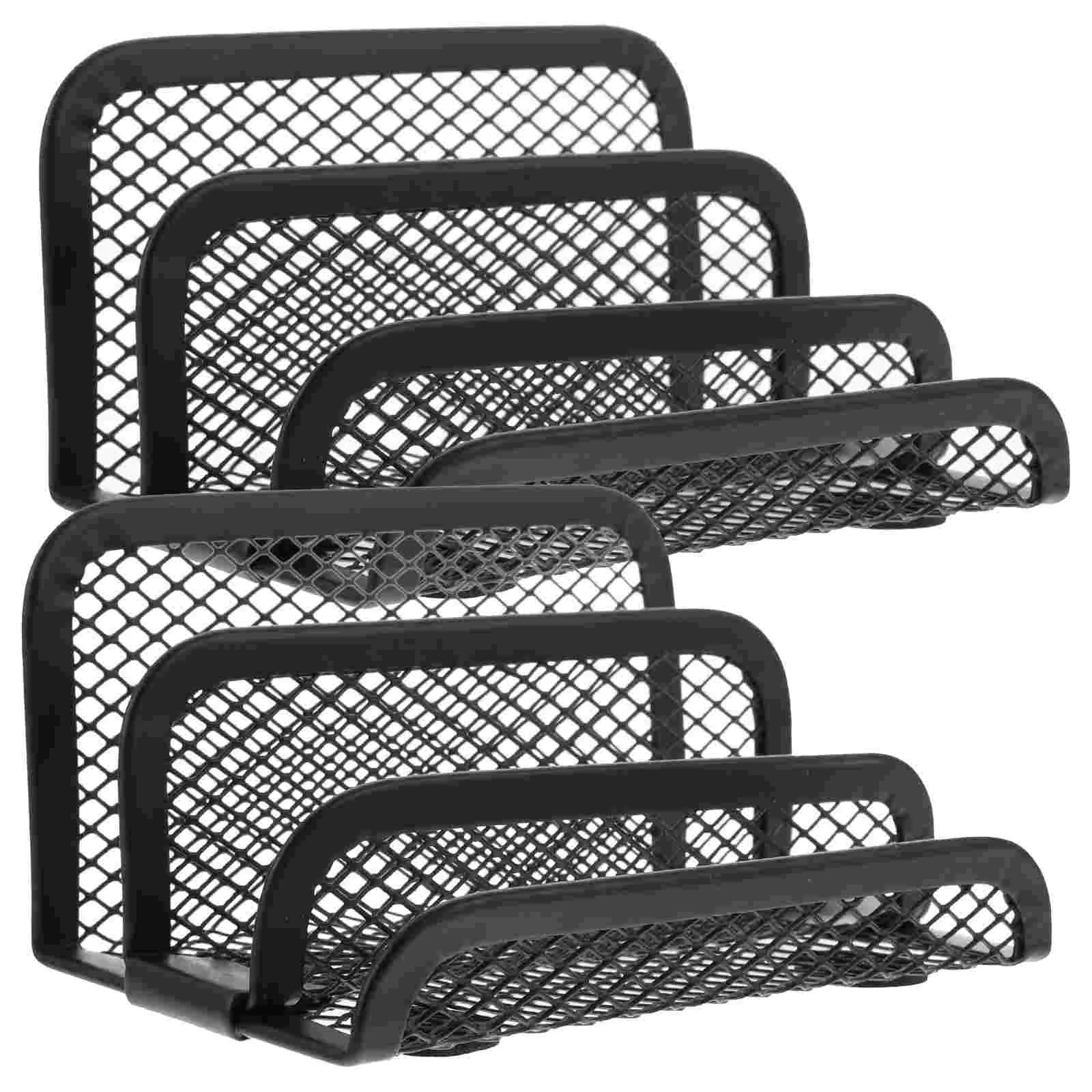 

2Pcs Business Card Stand Business Card Stands Card Display Stand Metal Name Card Holders
