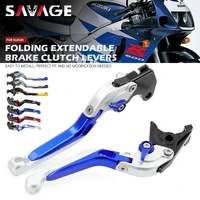 brake clutch levers for suzuki gsxr 600 750 1000 v strom dl 650 vstrom gsxs motorcycle folding extendable adjustable accessories