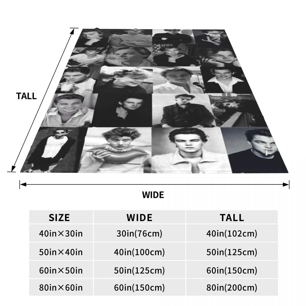Фланелевое одеяло Leonardo DiCaprio