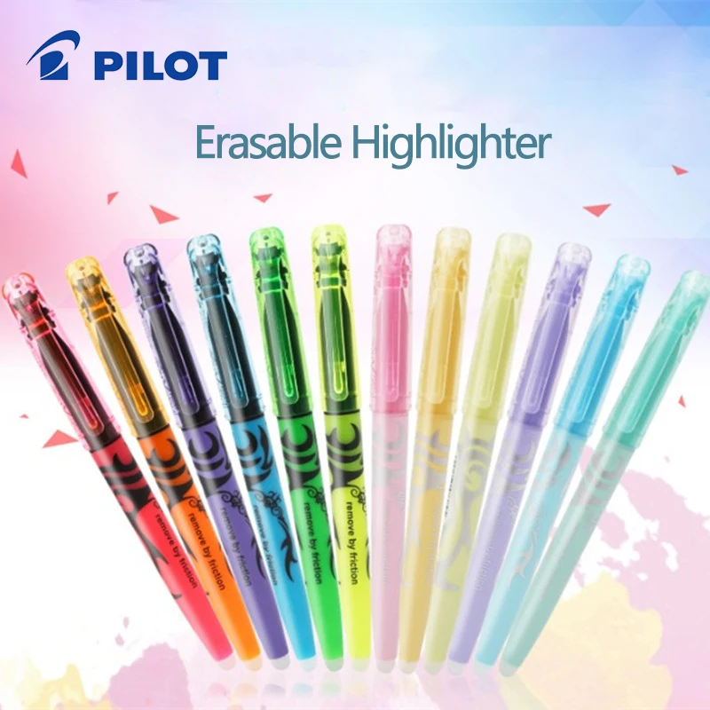 

6/12pcs Japan Pilot Frixion Erasable Highlighter SW-FL Pastel Fluorescent Marker Pen Student Special School Supplies Stationery