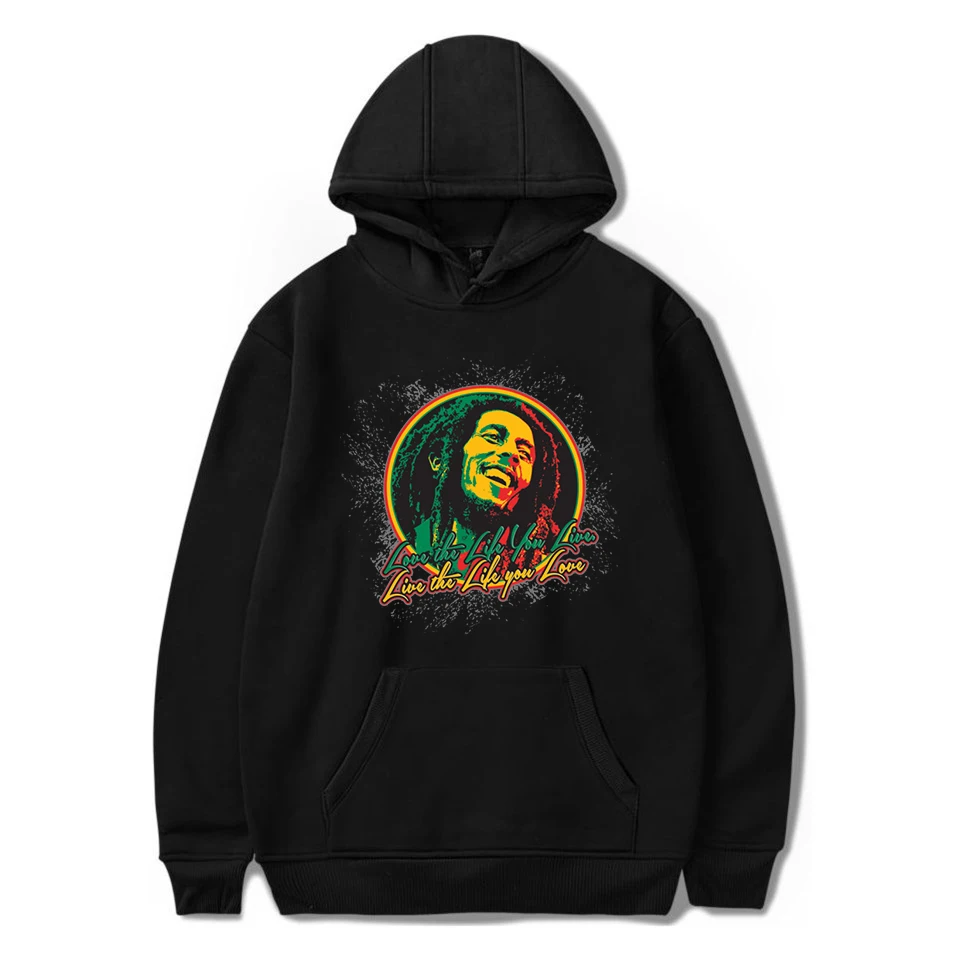 

Rapper Bob Marley Hoodie Men Fashion Coat Oversized Hoodies Kids Hip Hop Clothing Women Sweats Rock Band Hoody Gothic Boys Coat