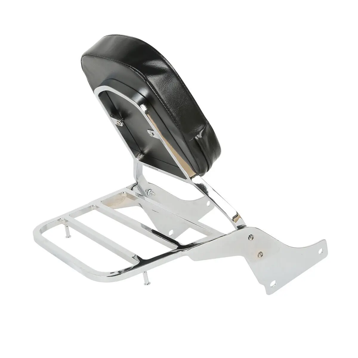 Мотоциклетный хромированный черный съемный багажник на спинку Sissy Bar для Honda Shadow