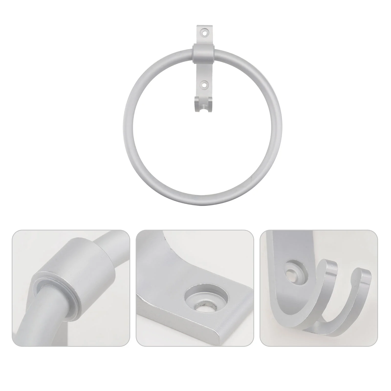 

1Pc Bathroom Hanging Towel Rack Non-punching Towel Ring Creative Towel Holder