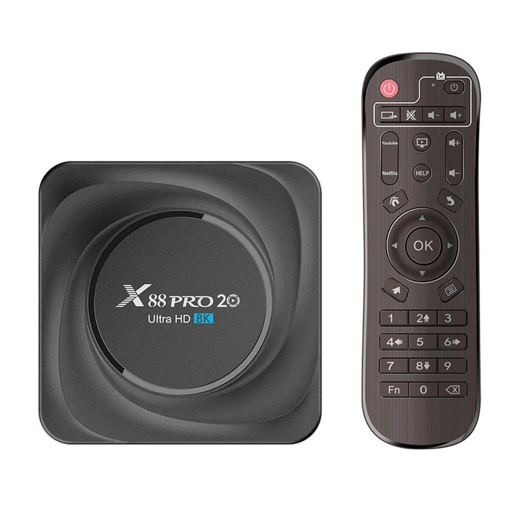 

X88 Pro 20 Smart TV Box 8K Android 11 Set Top Box RK3566 HDMI-compatible TV Box For Youtube 2.4G 5G WiFi 1000M Media Player