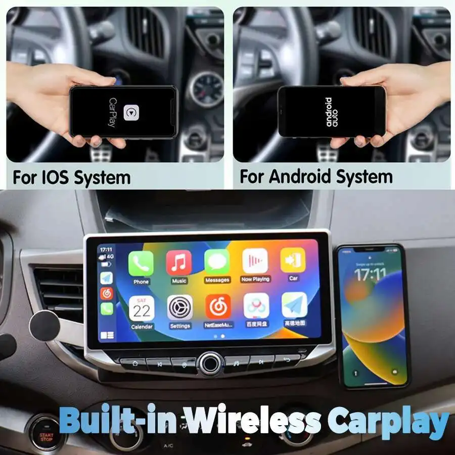 Фото Android 15 Qled экран 10,88 дюйма АВТОМОБИЛЬНОЕ центральное мультимедийное авторадио для FIAT DUCATO 2016 2017 2018 2022 Радио CarPlay GPS DSP 4G №2