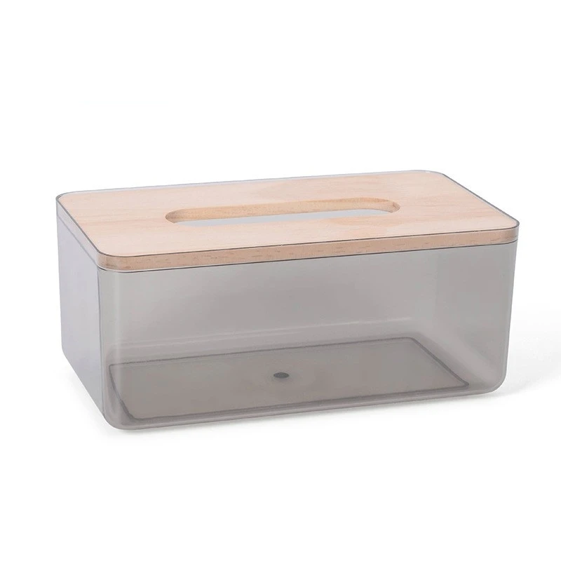 

Tissue Box Wooden Cover Plastic Solid Wood Napkin Holder Case Simple Stylish Home Car Tissue Paper Dispenser