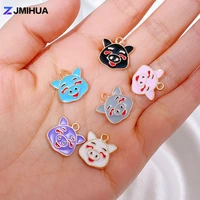 10pcslot enamel charms 12colors cute animal pendants for jewelry making earrings bracelets necklaces diy handmade accessories