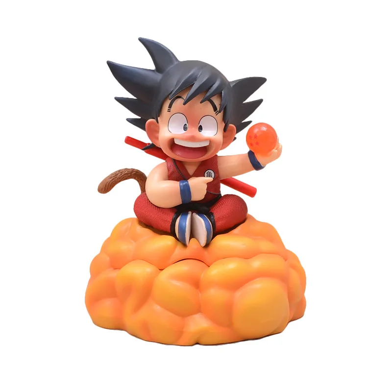 10cm Dragon Ball Z Childhood Son Goku Kakarotto Nuova Ball Action Figure PVC Cake Furnishing Model Dolls Collections Toys Gift