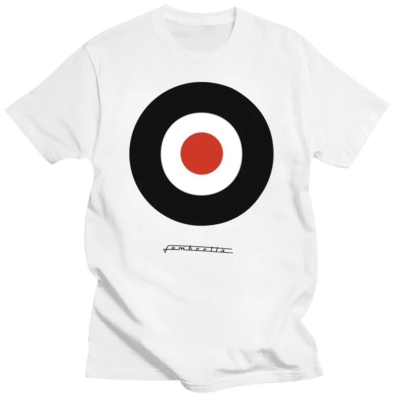 Lambretta Target Мужская серая футболка с круглым вырезом и короткими рукавами