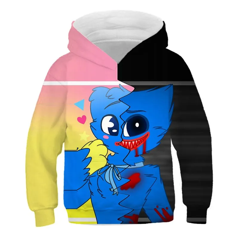 

Huggy Wuggy From Poppy Playtime 3D Print Children Hoodies Fashion Baby Boys Cool Game Pattern Hoodie Kids Cosplay Sweatshirt