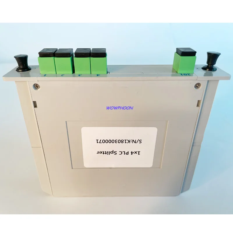 5PCS PLC Cassette Insertion Type SC APC 1x4 Fiber Optic Splitter Box SC UPC