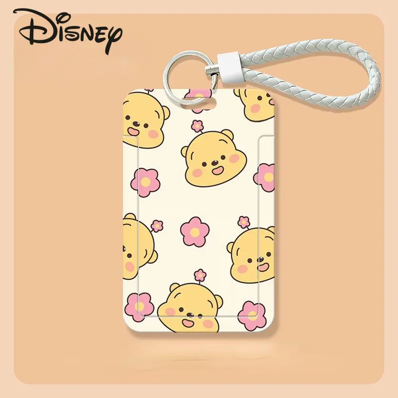 Disney Winnie Bear New Universal Card Bag Fashion Cartoon Student Card Bag High Quality Multifunctional Storage ID Card Case