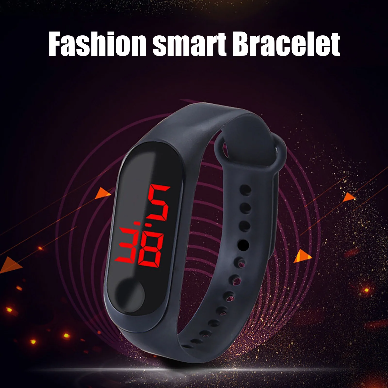

Outdoor Led Digital Watches Electronic Sports Watch Simple Color Silicone Wrist Watch Student Gift Relogio