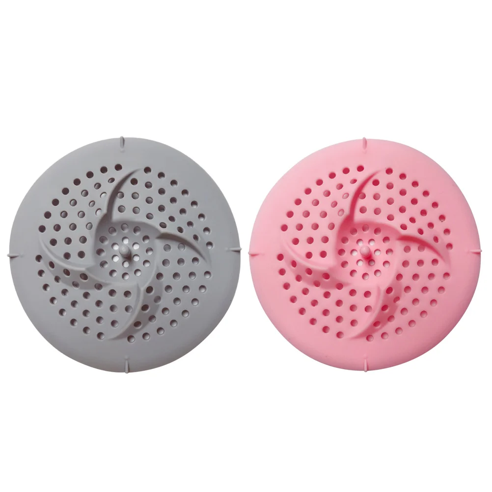 

2pcs Silicone Sink Plug Useful Sink Drain Cover Sink Strainer Plug Strainer Covering Pad for Kitchen Bathroom (Random Color)