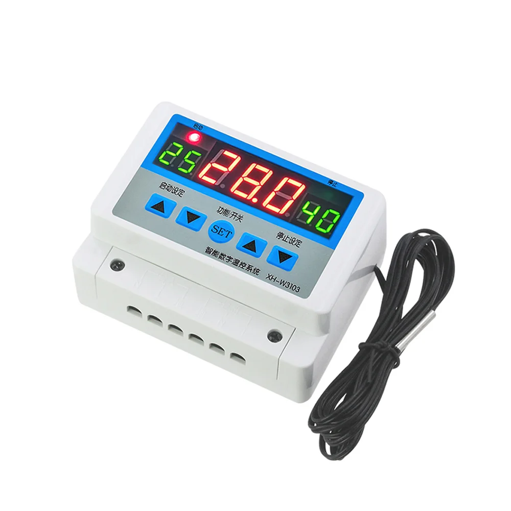 

XH-W3103 AC 220V Max 5000W Digital Thermostat 30A Temperature Controller Switch for Home Industry Appliance