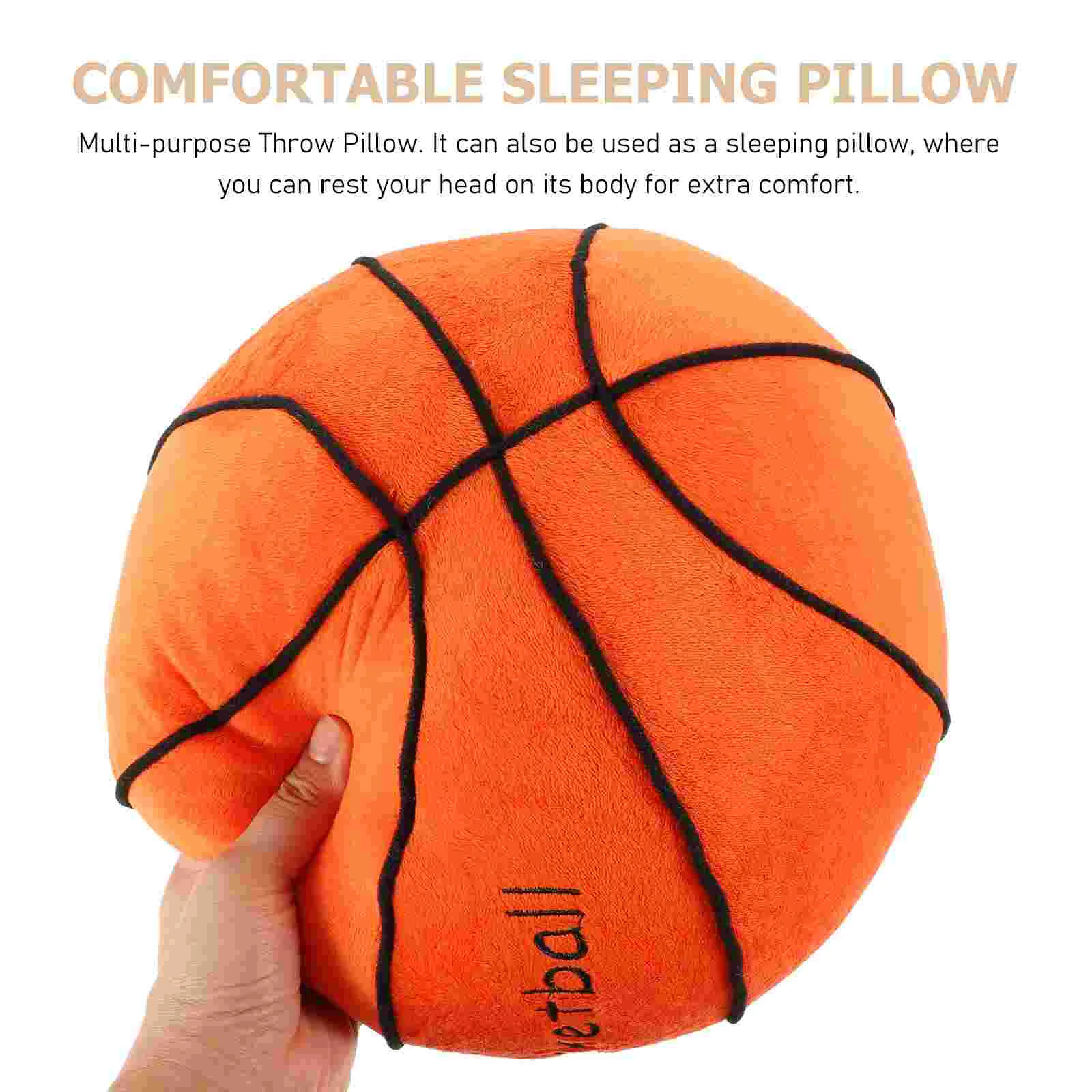 

Plush Basketball Toy Pou Home Office Pillow Decorative Simulation Pp Cotton for Kids Sports