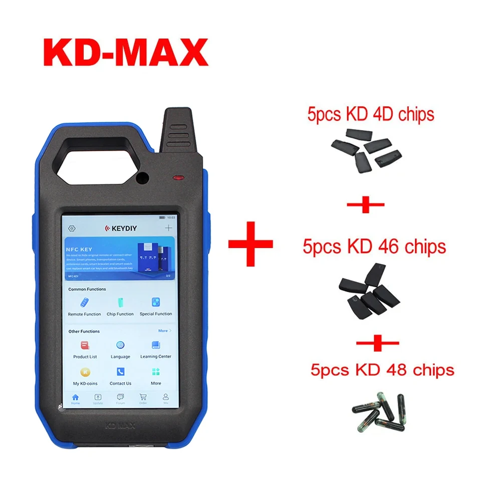 Фото KEYDIY KD MAX программатор ключей, автоматическая разблокировка, дистанционный генератор, транспондер, считыватель чипов, тестер частоты, многофункциональное умное устройство №1