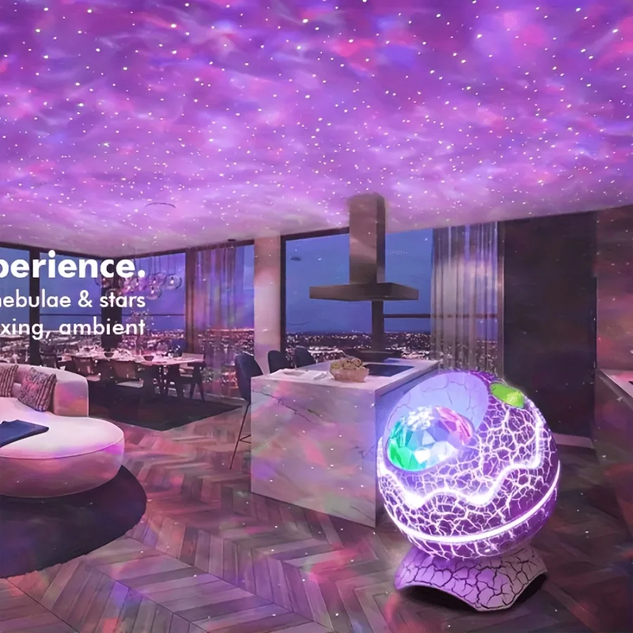 3D трещины Динозавр яйцо звезда проекционная лампа атмосфера динамик фотосессия