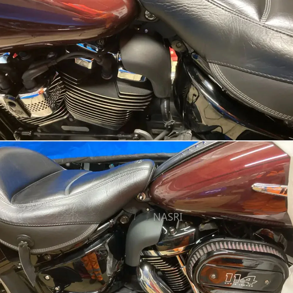 Фото Для мотоциклов Harley Softail Breakout, Street Bob, Fat Bob, Low Rider FXBR 2018-2024: Защитные кожухи от тепла и ветра для средней части рамы №2