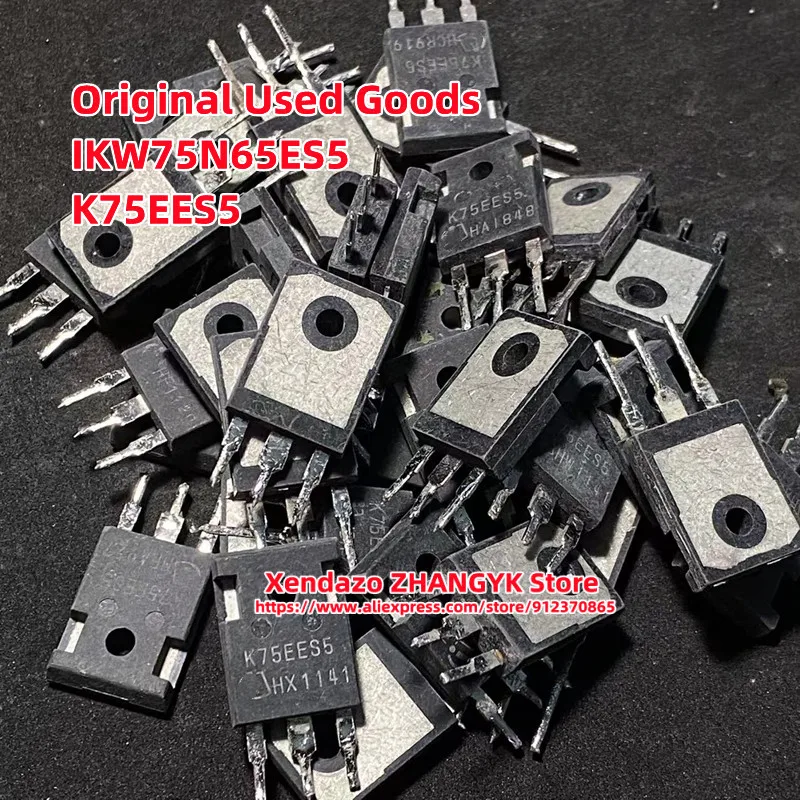 

5pcs/lot Original Used Goods IKW75N65ES5 K75EES5 IKW75N65EH5 K75EEH5 IKW75N65EL5 K75EEL5 650V 75A TO-247 IGBT single tube