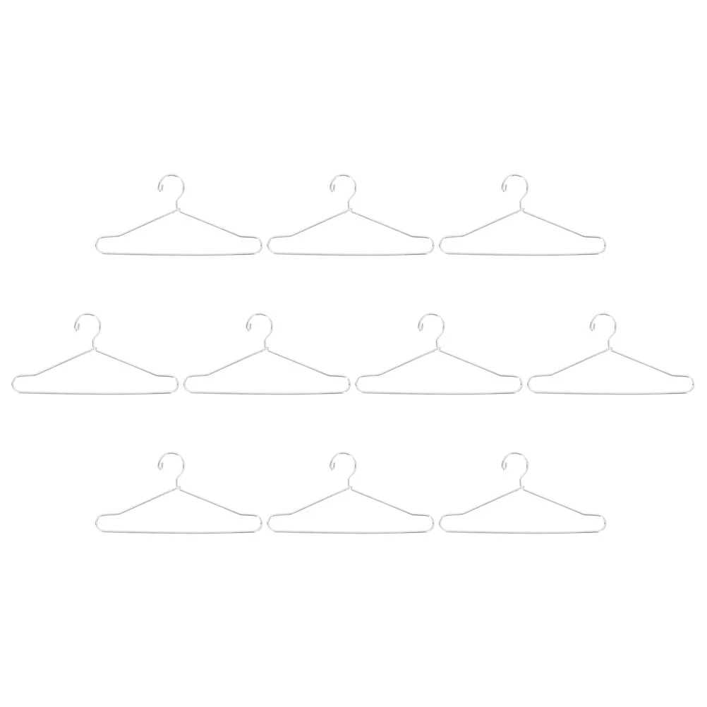 

Clothes Rack Hangers Hanger Outfit Dress Miniature Mini Metal Storage Ornaments Gown Accessories House Holders Clothing Closet