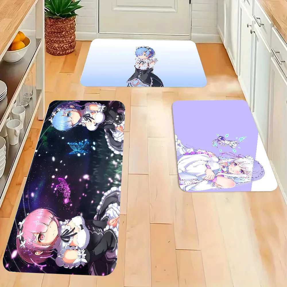 Аниме Rezero Beauty напольный коврик с графическим принтом фланелевые коврики для