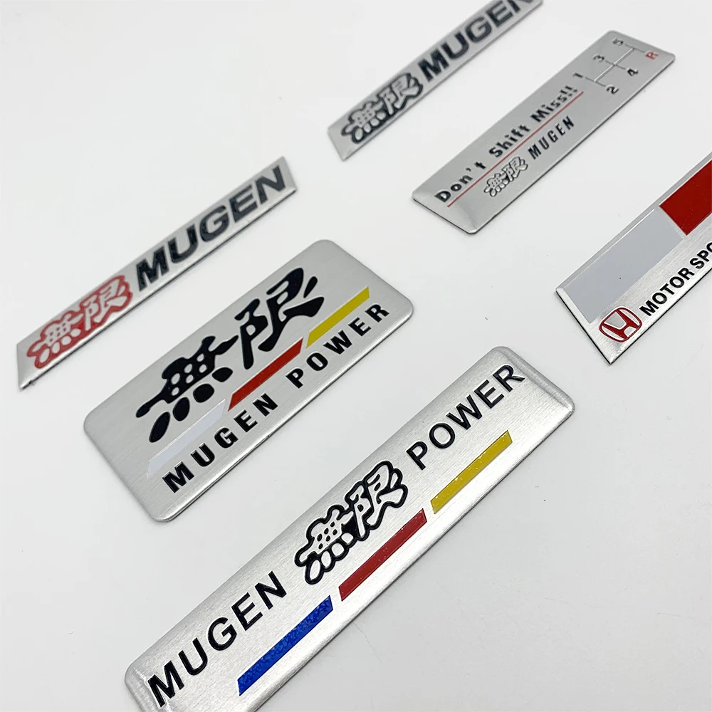

Хромированная эмблема Mugen с логотипом, задний значок, наклейка на багажник автомобиля, Стайлинг автомобиля для Jdm, гоночный автомобиль Honda Fit ...