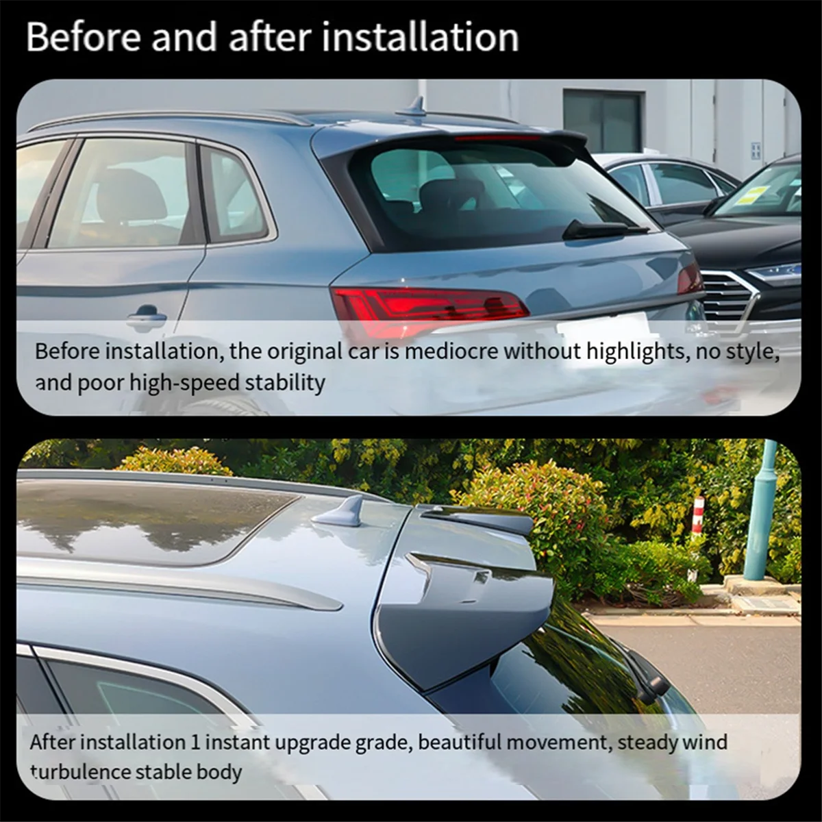 Накладка на крыло заднего крыла для Audi Q5 2018-2024 RS SQ5 1 пара