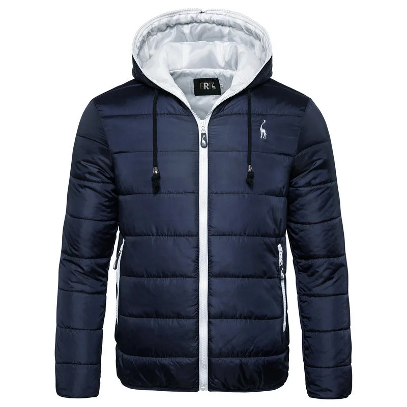 

Fashion Brand Winter Hooded Parka Men's Thick Padded Jackets Warm Zip Up Slim Men Women Coats Camouflage Parkas Outwears