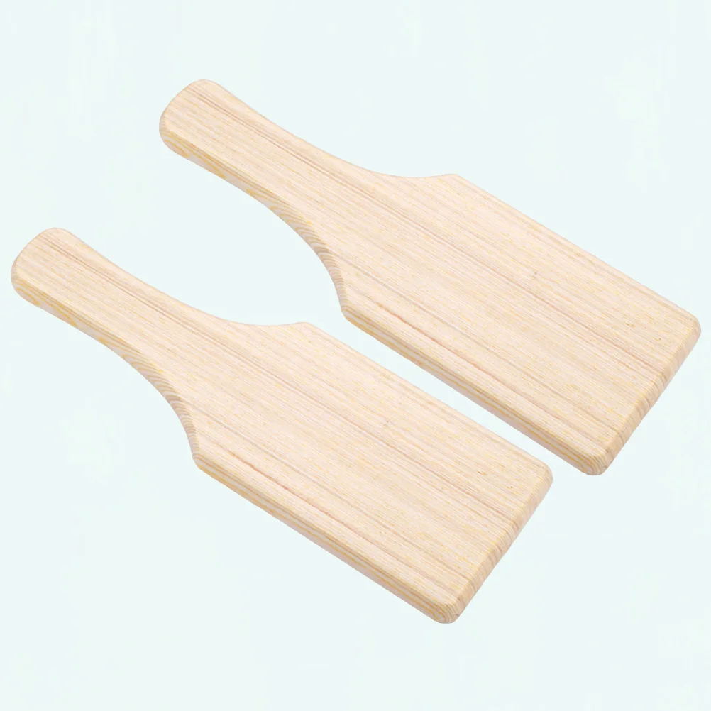 

2 PCS Wooden Paddle Wooden Pledge Paddle Styling Clay Fraternity Paddle Garnish Tools Clay Sculpture Figurine Clay Pad