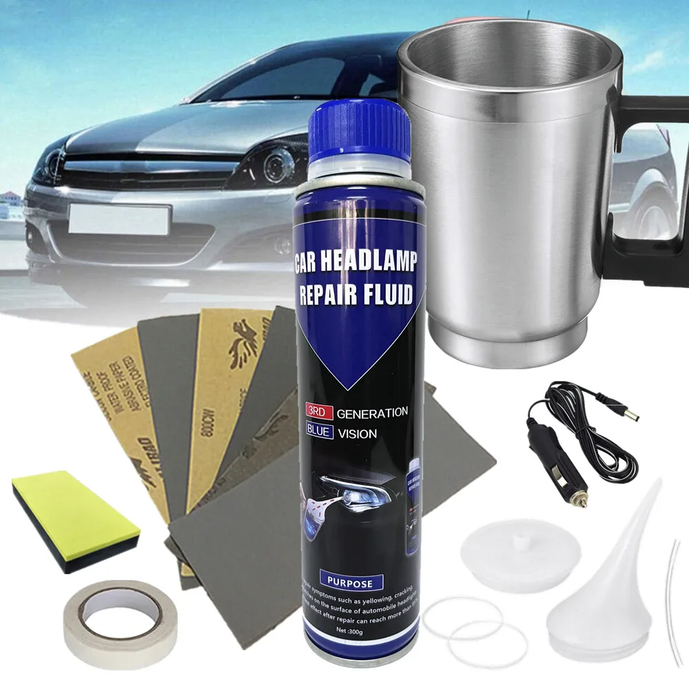 Полировальный жидкий испаритель для автомобильных фар набор восстановления