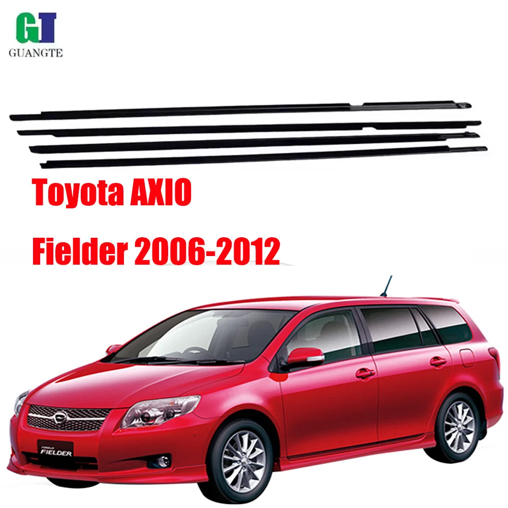 

Черный автомобильный уплотнитель окна для Toyota AXIO Fielder 2006-2012 (4 шт.)