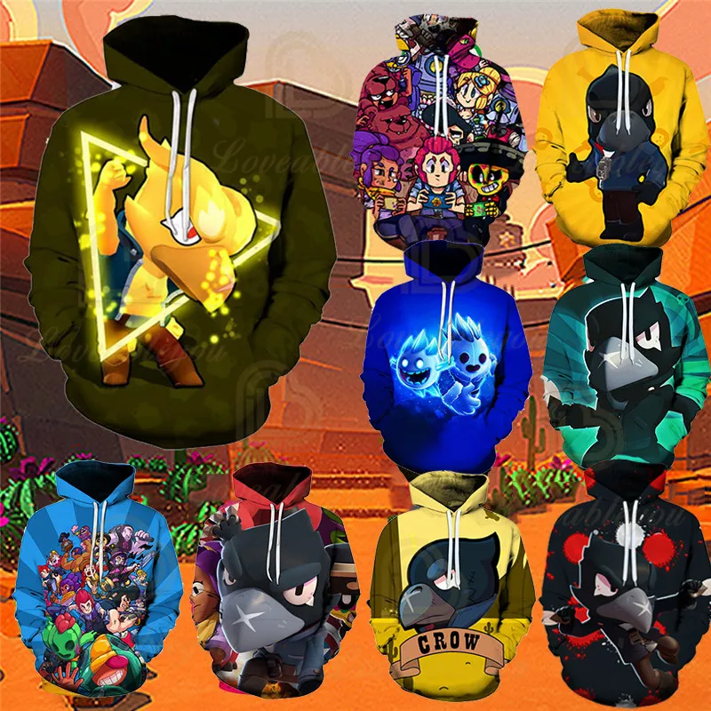 

2023 Boys Girls Hoodie Sweatshirt Sandy Phoenix Bravo Sandy Children's Sandy Game Clothing Fashions Kids Crow Raven Tops