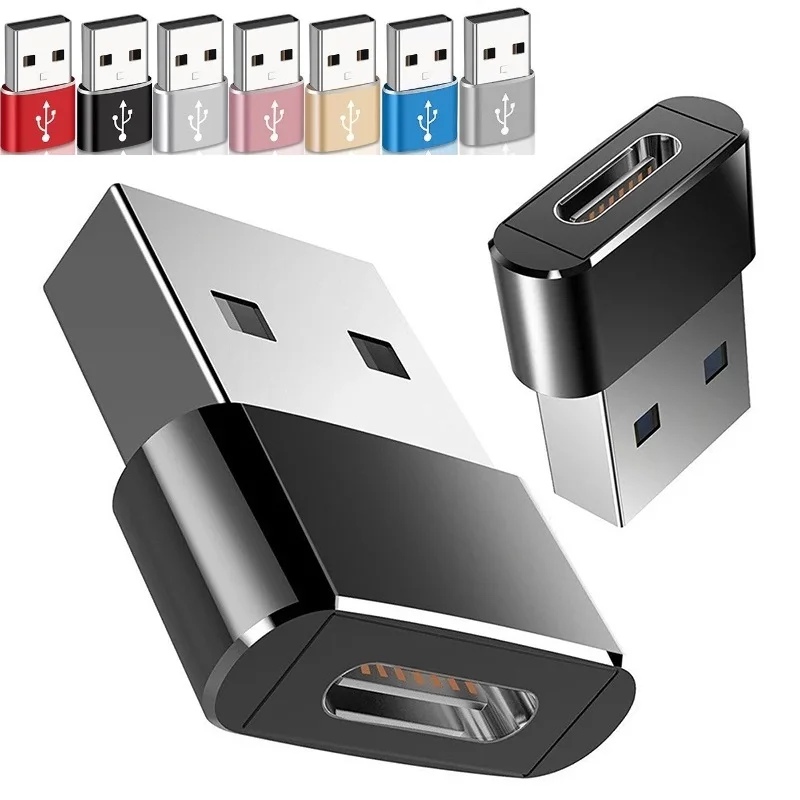 

500pcs USB To Type C OTG Adapter USB USB-C female To USB male Converter For Macbook Samsung S20 USBC OTG Connector