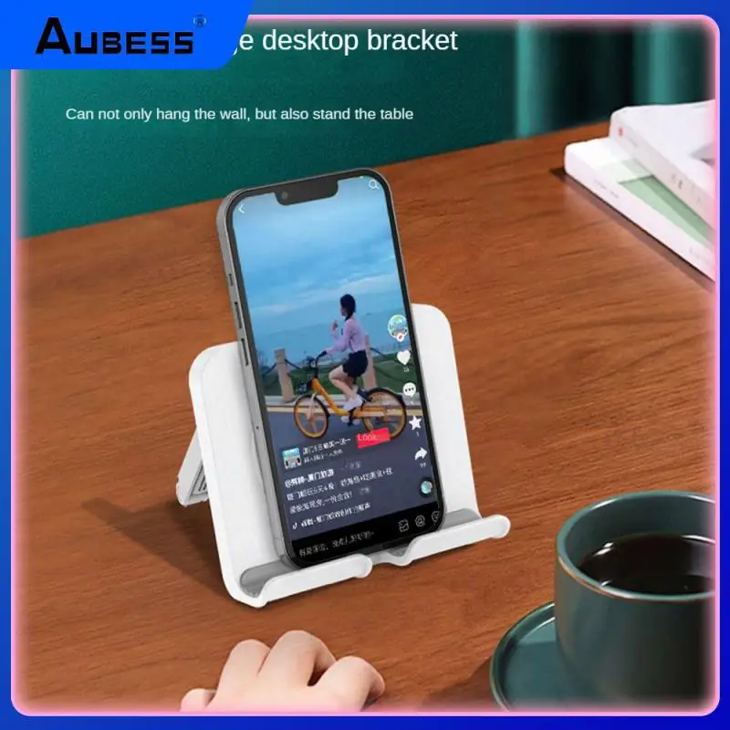 

Convenient Wall Phone Bracket Black Plug Charging Stand Universal Punch-free Mounted Organizer Holders Adjustment Flexible Table