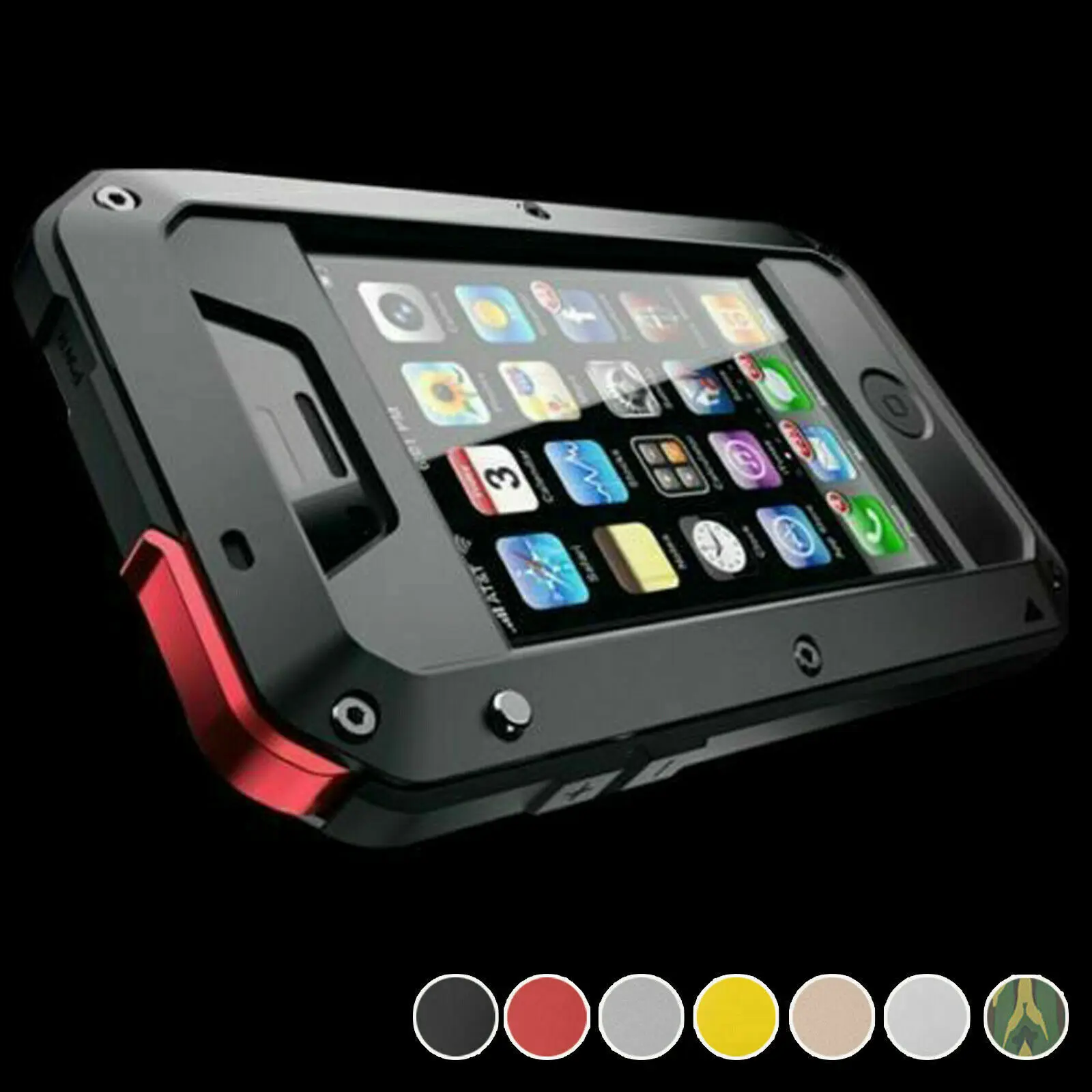 

Heavy Duty Gorilla Metal Case Shockproof For iPhone 13 12 XR XS 8 7 Pro Max SE