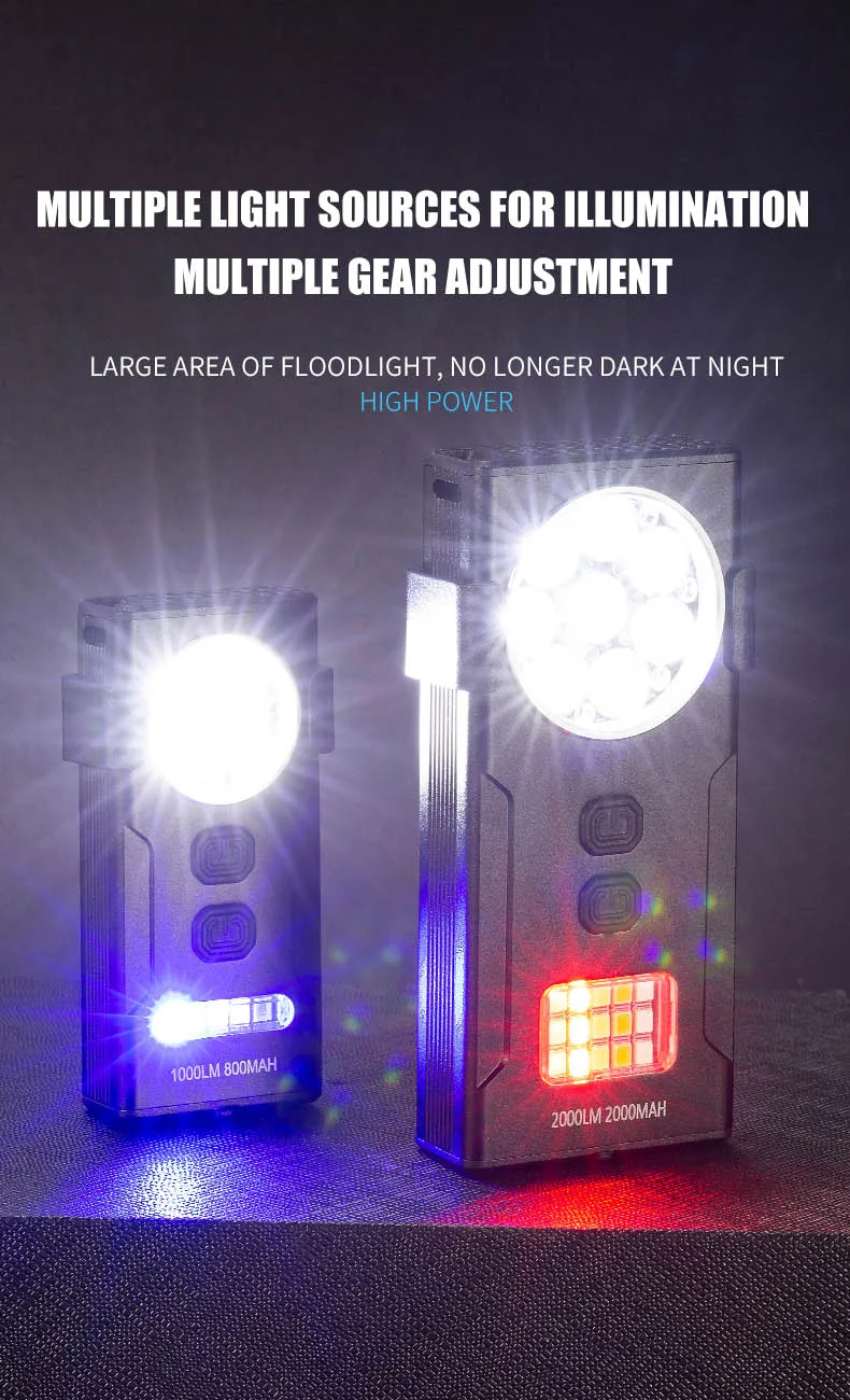 E2 Мини-светодиодный EDC брелок-фонарик перезаряжаемый портативный рабочий свет