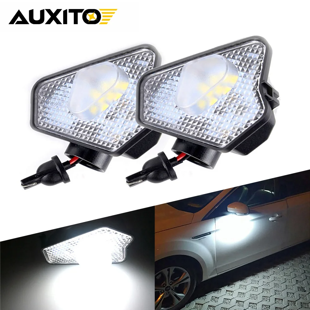 

2Pcs CANbus Led Under Side Mirror Puddle Light for Mercedes Benz A B C E CLA GLA GLK S Class W176 W204 W212 W246 X164 White