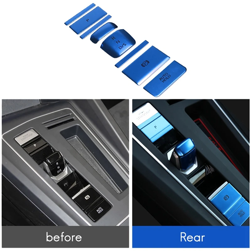 

For Golf 8 MK8 2020-2021 Car Central Handbrake Auto Hold Button P Switch Gear Head R N D Decorate Cover Trim