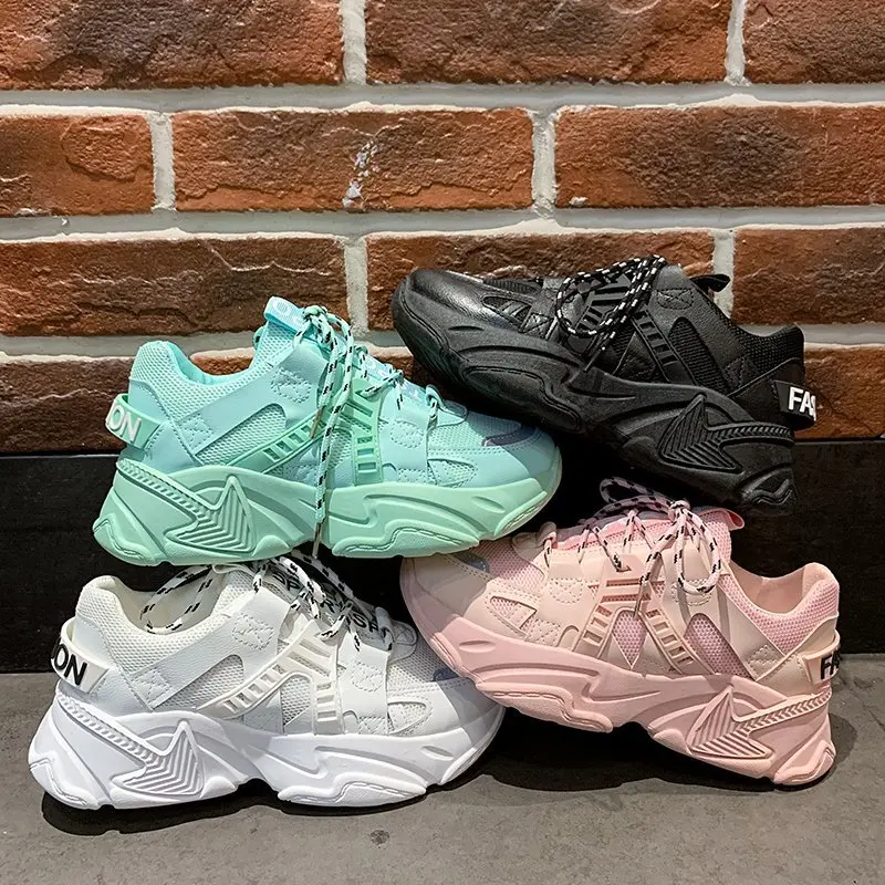 

New Design Factory Wholesale Fashion Leisure Breathable Sport Shoes Woman And Girl Sneaker Shoes