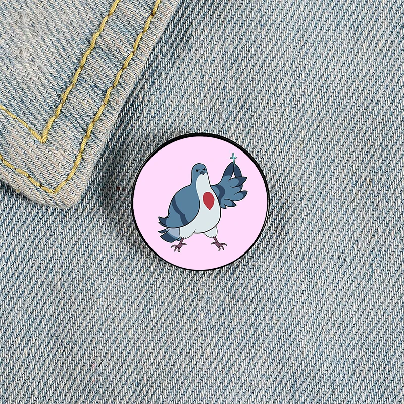 

Hatoful Boyfriend Printed Pin Custom Funny Brooches Shirt Lapel Bag Cute Badge Cartoon Cute Jewelry Gift for Lover Girl Friends