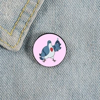 hatoful boyfriend printed pin custom funny brooches shirt lapel bag cute badge cartoon cute jewelry gift for lover girl friends
