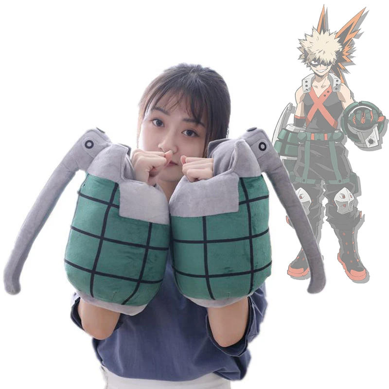 

Теплые перчатки [VIP] из м/ф «Моя геройская Академия» Bakugou Katsuki, плюшевая игрушка, граната, кукла, реквизит для косплея, подушка, подарок для дет...