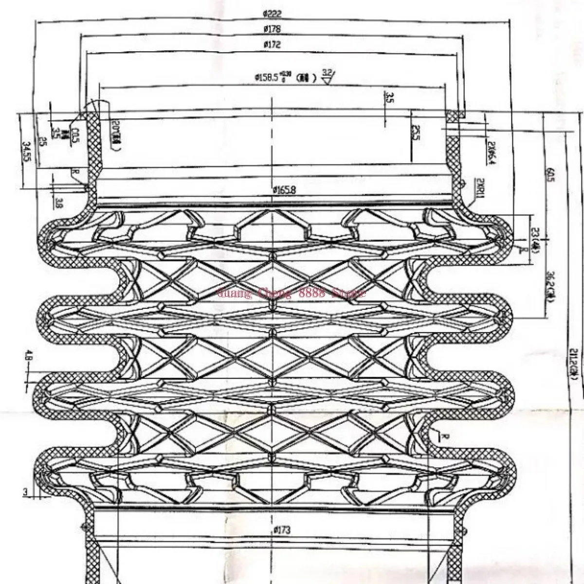 Mikasa MT-74F MT74F Rammer Bellow ID 160 мм H 250 MT70 MT75