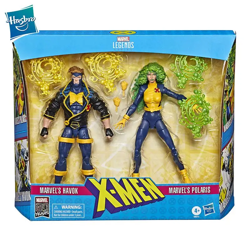 

Фигурки Marvel Hasbro Legends Series, классические, 2 X-men, 15 см, Havok и Marvel Polaris, модель E86135l0, оригинал