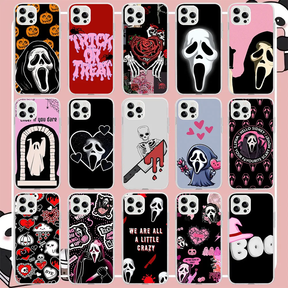 Силиконовый чехол BK-23 Ghostface Hearts для Infinix Note 6 7 8 8i 11 11S 12 G96 30 S5 VIP Lite Pro